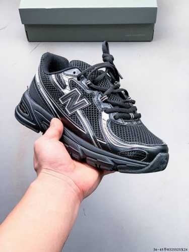 170 new Balance Nb740 英产 轻便复古休闲运动跑步鞋 全鞋身以网格布作为基地，在细节部分以皮革作为辅助添加，流线感很强。外形和New Bal