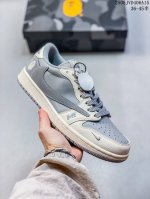 海外爆款限量发售 公司级 Travis Scott X Fragment Design X Jordan Air Jordan 1 Low Og Sp Bape