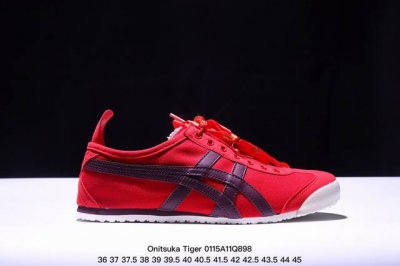公司级Onitsuka Tiger鬼塚虎 Mexico 66 红颜倾城秀禾婚鞋 喜庆运动 轻便低帮生活休闲鞋男女同款 红色 货号:1183A360-205 尺码