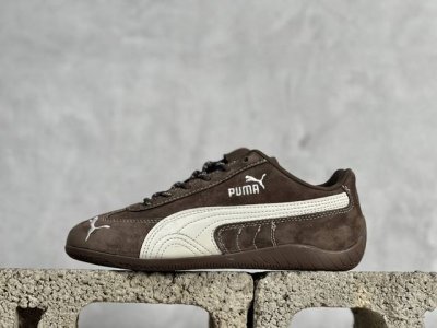 TG Open YY x Puma Speedca OG”Black White“彪马极速赛车系列低帮德训风拼接复古百搭休闲运动赛车鞋 OPEN YY x Pu