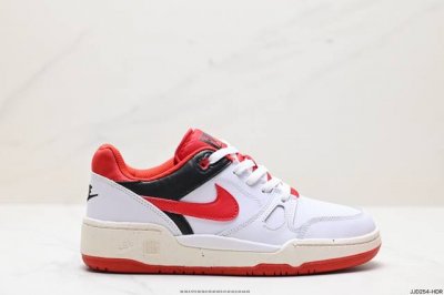 公司级耐克nike Full Force Lo扣篮系列低帮休闲运动滑板板鞋采用软质牛剖皮鞋面材质#正确后跟反口里弧度#原厂中底布正确印刷#鞋垫嵌入缓震乳胶+So