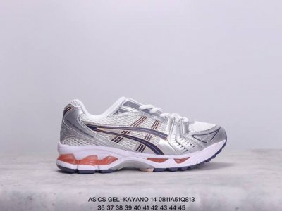 公司级asics亚瑟士 透气网眼鞋面配合部分合成革材质 采用全新ahar+橡胶材质,更加耐磨日本专业跑鞋品牌 Asics亚瑟士 Gel-Kayano 14 户外