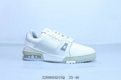 360 Lv路易威登Louis Vuitton Trainer Sneaker Low休闲运动文化百搭篮球鞋 320860Adieq 35-46