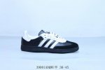 阿迪达斯三叶草Adidas Originals Samba Vegan Og”Spd“桑巴舞系列绅士德训足球风百搭低帮休闲运动板鞋黑白 3 01Adqwu半 3