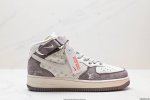 公司级nike Air Force 1 High X Louis Vuitton 原楦头原纸板 打造纯正高帮空军版型 专注外贸渠道 全掌内置蜂窝气垫 原盒配件