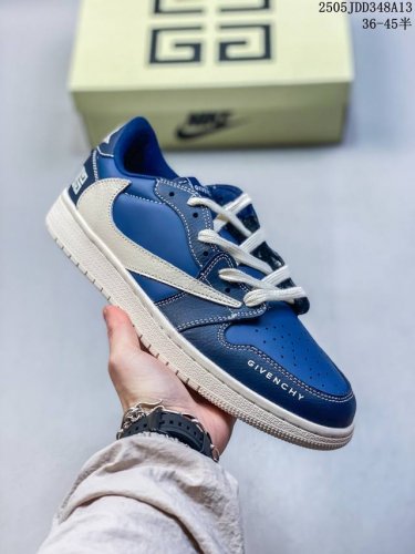 爆款调价K Air Jordan 1 *纪梵希联名,设计师Diy高端定制 高级米灰蓝时尚配色 采用柔软皮革面料带来超高舒适度体验的同时兼备百搭效果定制鞋盒 大厂