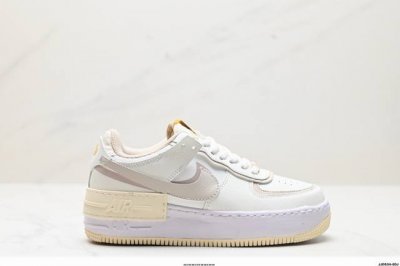 真标耐克Nike Wmns Air Force 1 Shadow全新少女系解构主义设计 马卡龙空军一号轻量增高低帮百搭板鞋 为经典设计注入玩味元素 分层结构、加