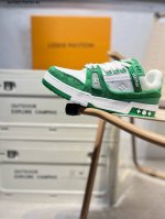 160 路易威登/Louis Vuitton Lv路易威登板鞋 新款 Lv Trainer最新配色运动鞋 L家 篮球鞋风格运动鞋 该鞋由艺术总监 Virgil