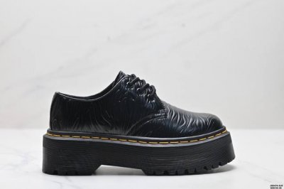 公司级dr.Martens马汀博士 Martens 1461 Smooth Leather Platform系列松糕低帮英伦骑士朋克复古机车厚底粗跟 马丁靴 采