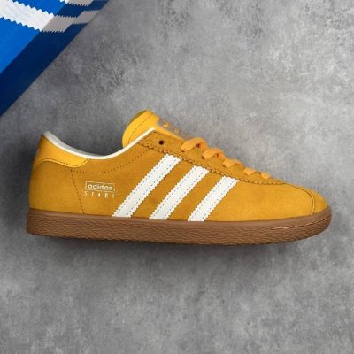 本地 核心私 阿迪达斯 Adidas Originals Stadt 阿罗哈 三叶草休闲防滑耐磨低帮板鞋 鞋头出色设计 塑就出众贴合感 稳固的后跟贴合足部曲线设