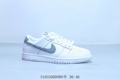 耐克 Nike Sb Dunk Low Pro 复古低帮 休闲运动滑板板鞋 白灰 货号 Ih0632-141 510330Ddowo半 36-46