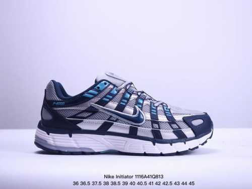 Nike 耐克 原楦原纸版开发数据，采用原厂二层皮革饰片与光泽网织布鞋面材质，成型细节评检ins穿搭全新韩系古着风，回味经典耐克nike Initiator R