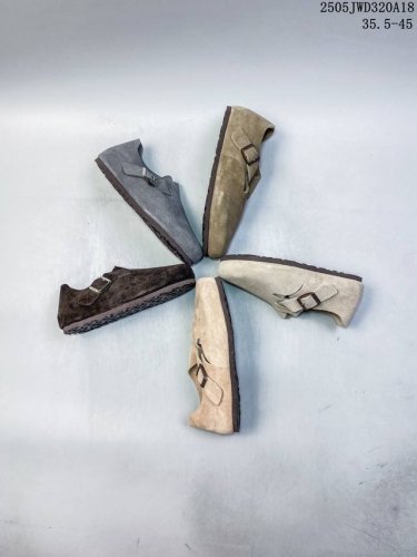 德国百年知名鞋履品牌 博肯Birkenstock Zurich系列 黑色反绒 牛皮绒面革 双扣时尚凉拖 勃肯半拖凉鞋系列 亲肤透气的人造革 搭配可调节鞋扣提升穿