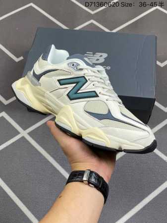 新百伦 New Balance Nb9060小象蹄男女款9060舒适百搭老爹鞋鞋面在990 的基础中进行了扩展和使用，以提供可见的运动感，中底采用 Abzorb - 点击图像关闭