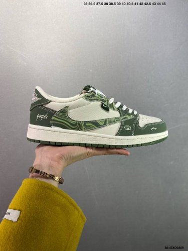 310 公司级Nike Air Jordan 1 Low 定制配色 定制Aj联名-高端定制 低帮复古文化板鞋 #定制鞋盒 大厂纯原品质出货 超高清洁度 皮料切割
