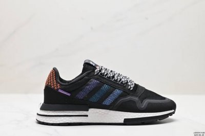 真标adidas Zx500 Rm Boost Commonwealth阿迪达斯亲友限定 跑步休闲鞋 延续zx500的复古跑鞋风格 鞋身由麂皮与网眼结合打造 最