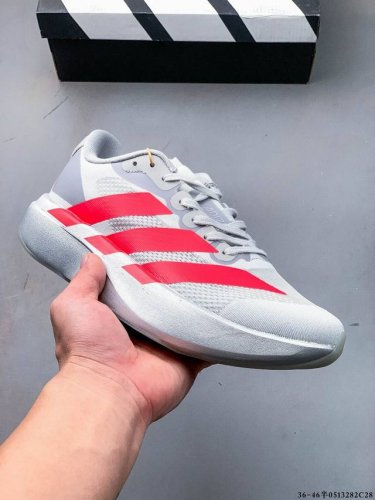 adidas Adizero Evo Sl M马拉松飞线贾卡轻质透气休闲运动跑步鞋 采用双层透气网纱 Flywire动态飞线绑缚鞋面材质 内置Zoom小气垫装置