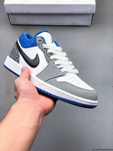 真标半码！耐克Nike Air Jordan Low 1 乔1低帮经典休闲板鞋 0410289X24