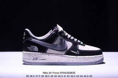 海外限量发售！公司级nike Air Force 1 '07 Low “斯图西联名--黑灰双勾”空军一号 低帮 运动鞋 休闲鞋 折边针车 工艺难度大 原楦头原纸