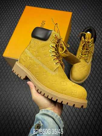 嘉尔同款纯原 中山大厂出品 Louis Vuitton X Timberland#王炸联名 Pharrell Williams充分发挥了作为louis Vuit - 点击图像关闭