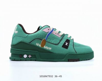 公司级全新lv路易威登louis Vuitton Trainer Sneaker Low休闲运动文化百搭板鞋 尺码:36-45，编码1016M7932