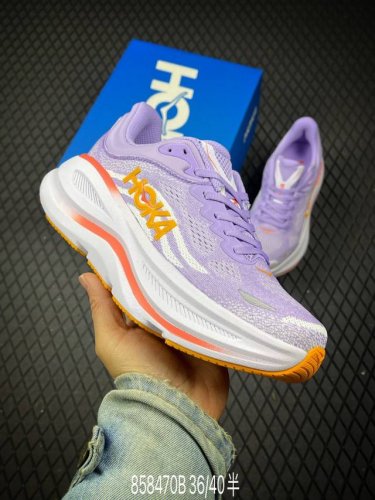 220 B支持放店 公司级Hoka One One Bondi 9 柔软舒适防滑耐磨 低帮 休闲跑步鞋 尺码:36 36.5 37.5 38 38.5 39 4