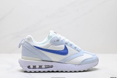 公司级Nk Air Max Dawn 黎明系列低帮气垫百搭休闲运动慢跑鞋 采用柔软翻毛皮和透气梭织材料打造利落鞋面 中底和鞋跟融入现代感线条设计 兼具复古风格与