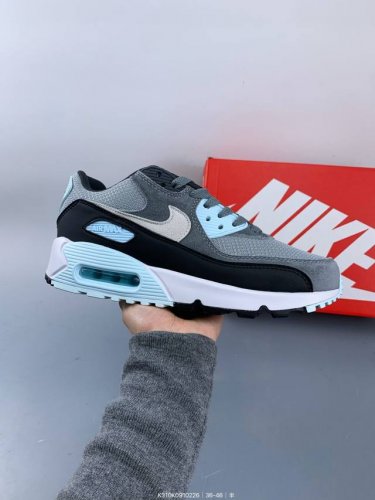 公司级耐克Nike Air Max 90 经典复古小气垫缓震跑鞋 鞋面由皮和革织物打造，犀利的条线打造出酷劲十的足视觉效果 网布鞋增面强透气性，穿着为极舒适 经