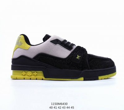 Lv路易威登louis Vuitton Trail Sneaker Low 休闲运动文化百搭篮球板鞋 致tpr光泽鞋底#耐弯折滴塑支持片#鞋垫嵌入超软脚感乳胶材