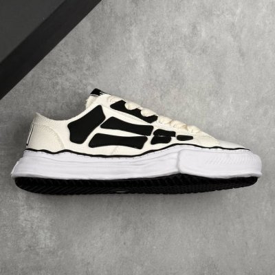 本地 核心私 Maison Mihara Yasuhiro X Mmy Amiri Skel-Top Low 圆头系带 低帮 帆布鞋 张艺兴 王一博 王嘉尔 同