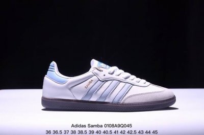 特价阿迪达斯三叶草adidas Originals Samba Kasina 桑巴舞系列绅士德训足球风百搭低帮休闲运动板鞋 货号:Ie0169 Xm0108Q0