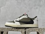 Dt纯原 Travis Scott X Jordan Air Jordan 1 Low Og Mediumolive” 米绿 货号：Dm7866-200 尺码：