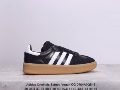 阿迪达斯三叶草adidas Originals Samba Vegan Og”Spd“桑巴舞系列绅士德训足球风百搭低帮休闲运动板鞋厚底 Xm0 4Q546