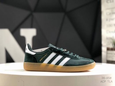 阿迪达斯 三叶草Rich X Adidas Originals Samba Handball Spezial 桑巴舞系列绅士德训足球风百搭低帮休闲运动板鞋 绿色
