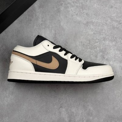 本地 核心私 Air Jordan 1 Low Aj1 乔1 黑白棕 低帮文化休闲运动板鞋 市场唯一独家头层皮打造 原鞋原档案开发 原厂皮料 原档冲孔鞋头 正确