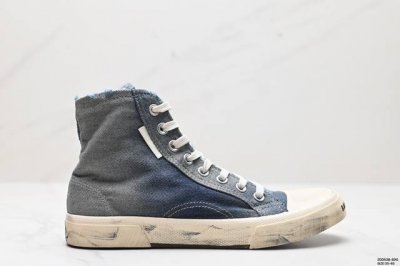 公司级balenciaga巴黎世家 Paris High Top Grafhti 棉质 高帮 系带做旧版 时尚板鞋 原版原装大盒 还原官方配置 货号:68875