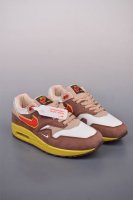 Nike Air Max 1 复刻拼接 纯原版本 复古休闲跑步鞋 官方同步上架 真标原盒 原底原面 正确版型 原版开发 精准细节 市面最高版本 官方货号：Hv5