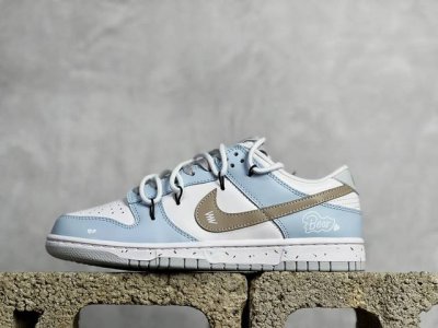A版 放店私 Nike Sb Dunk Low Neutrai 小熊物语复古 解构蓝白棕 纯原大厂出品 极力推荐，原装头层材料 独家版型蒸餾加工帶來的是更好的视
