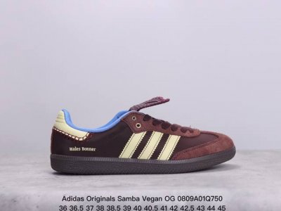 阿迪达斯三叶草adidas Originals Samba Vegan Og”Spd“桑巴舞系列绅士德训足球风百搭低帮休闲运动板鞋 xm0809Q750