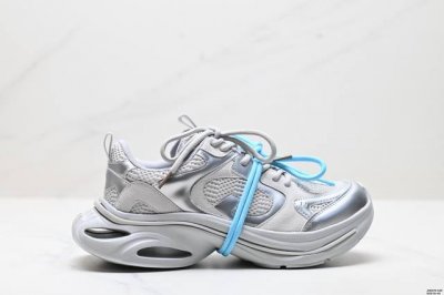 公司级Gg-Cc 星际遨游系列 新款厚底老爹鞋银色运动鞋 货号:G25U9816C 尺码:35-40 Id:Jhd474-Kzk