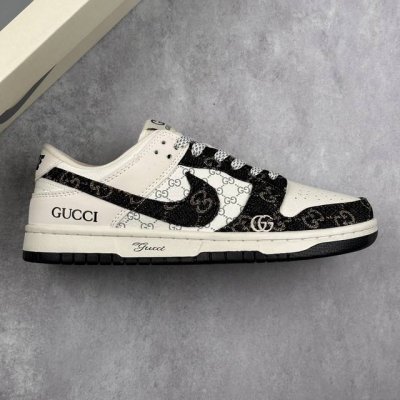 本地 核心私 Nike Sb Dunk Low 古驰联名 黑牛仔 周年高端定制 低帮休闲板鞋 #定制鞋盒 大厂纯原品质出货 超高清洁度 皮料切割干净无任何毛边