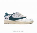 Travis Scott X Nike Air Jordan 1 Low X Louis Vuitton Air Jordan 1 Low 反转翻毛白蓝红倒钩