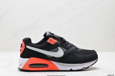 公司级耐克Air Max Ivo男女子气垫缓震耐磨运动鞋时尚潮流休闲透气跑步鞋 选用网眼鞋面，脚感舒适透气。鞋舌、鞋侧及后跟处饰有品牌标识，简约大气又时尚。采用