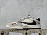 Travis Scott X Fragment Design X Air Jordan 1 Low Og Sp Aj1 乔1 斯图西联名-浅咖啡黑勾 低帮文化休