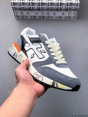 premiata 普拉米亚达 意大利鞋履品牌.打造出一款休闲 时尚运动鞋鞋面采用磨砂牛皮拼接尼龙面料 舒适透气的牛皮垫脚 原版超轻大底 0524281F28
