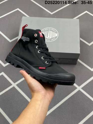 160 Palladium Pampa 帆布 短筒 马丁靴 男女同款 货号: 76258-008-M 编码:D25220114