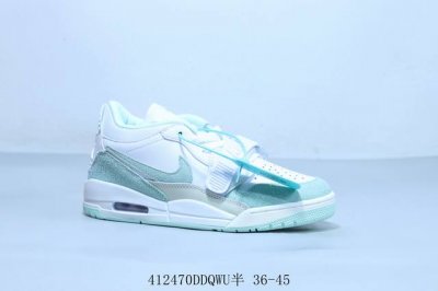 耐克Nike Air Jordan Legacy 312 Low”White pine Green“乔丹最强三合一混合版本低帮文化休闲运动篮球鞋 货号 Fq78