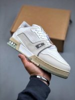 Louis Vuitton Skate Lv路易威登系带时装走秀运动时尚板鞋 外贸零售特供批次 全新纸板数据 印花高频效果碾压市面 市售天花板产物 耗时半年巨作