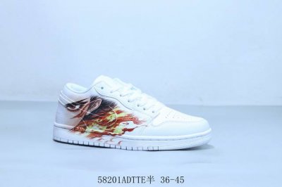 乔丹Air Jordan 1 Low Aj1 乔1低帮复古文化休闲运动篮球鞋 哪吒 货号 553560-113 58201Adtte半 36-45