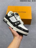 170 全新Lv路易威登Louis Vuitton Trail Sneaker Low休闲运动文化百搭篮球板鞋 致Tpr光泽鞋底#耐弯折滴塑支持片#鞋垫嵌入超软